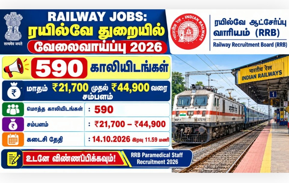 இந்திய ரயில்வேயில் வேலை வாய்ப்பு!